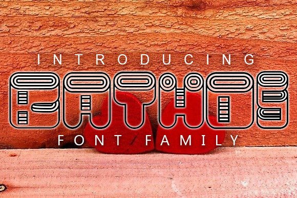 Bathos: The Bold Display Font for Daring Designs